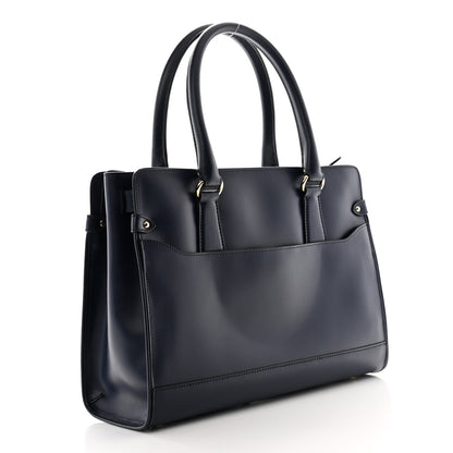 Salvatore Ferragamo Calfskin Briana Tote Navy 3 of 10