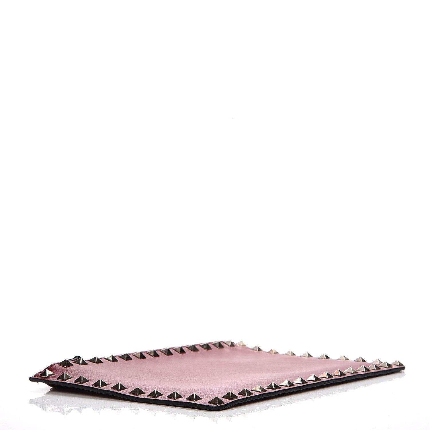 Valentino Garavani Vitello Medium Rockstud Zip Pouch Scarlet 4 of 9