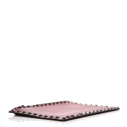 Valentino Garavani Vitello Medium Rockstud Zip Pouch Scarlet 4 of 9