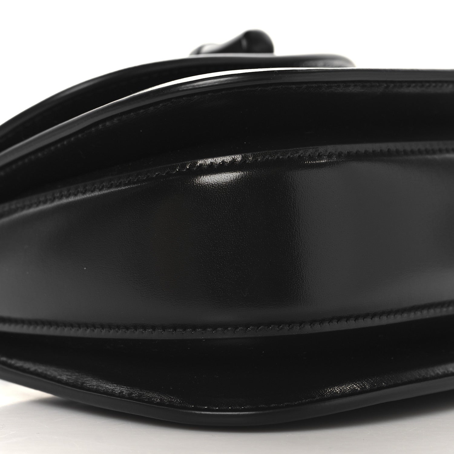 Gucci Boarded Dyana Lux Calfskin Web Monochrome Mini Bamboo 1947 Top Handle Bag Black 8 of 9