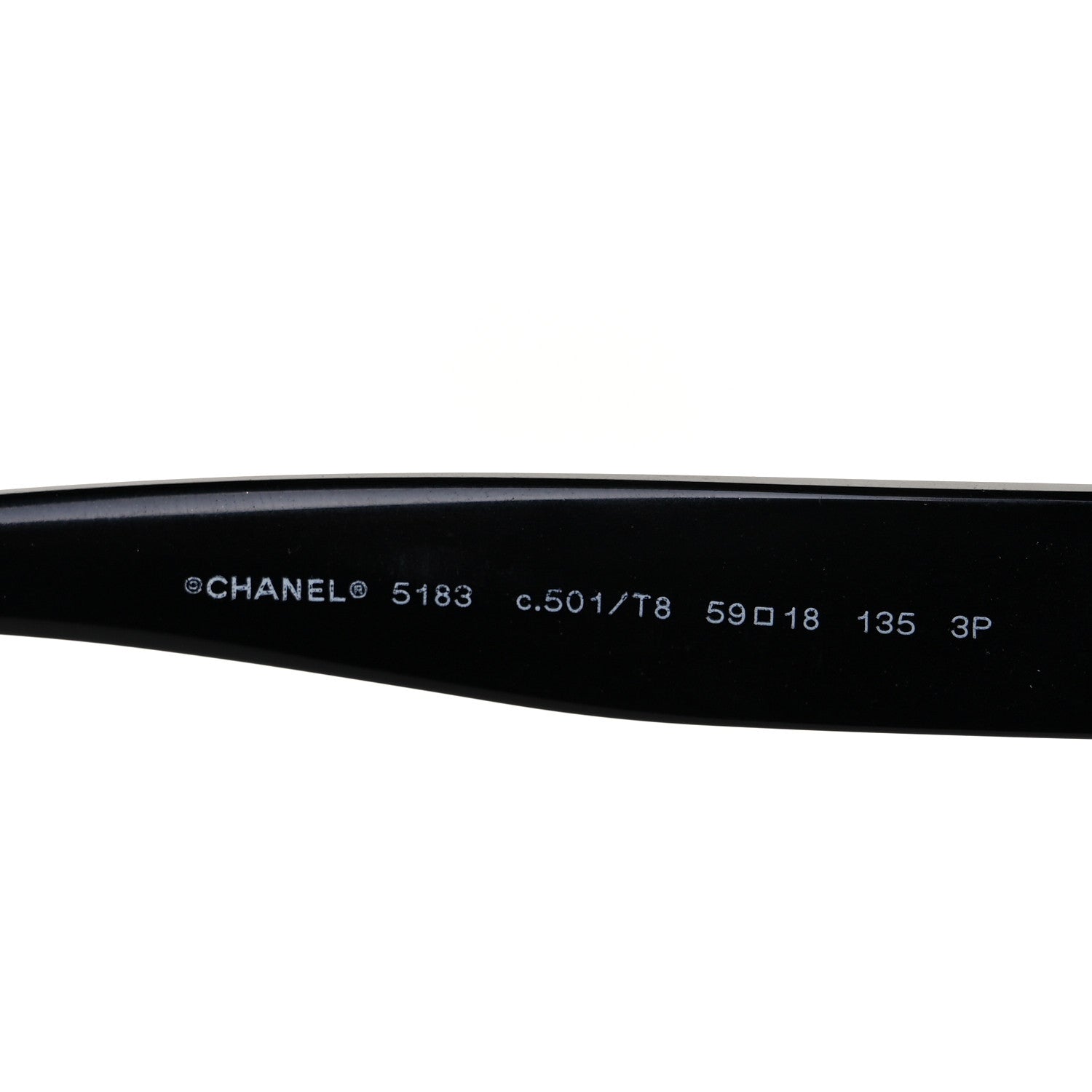 Chanel Acetate Polarized CC Sunglasses 5183 Black 6 of 7