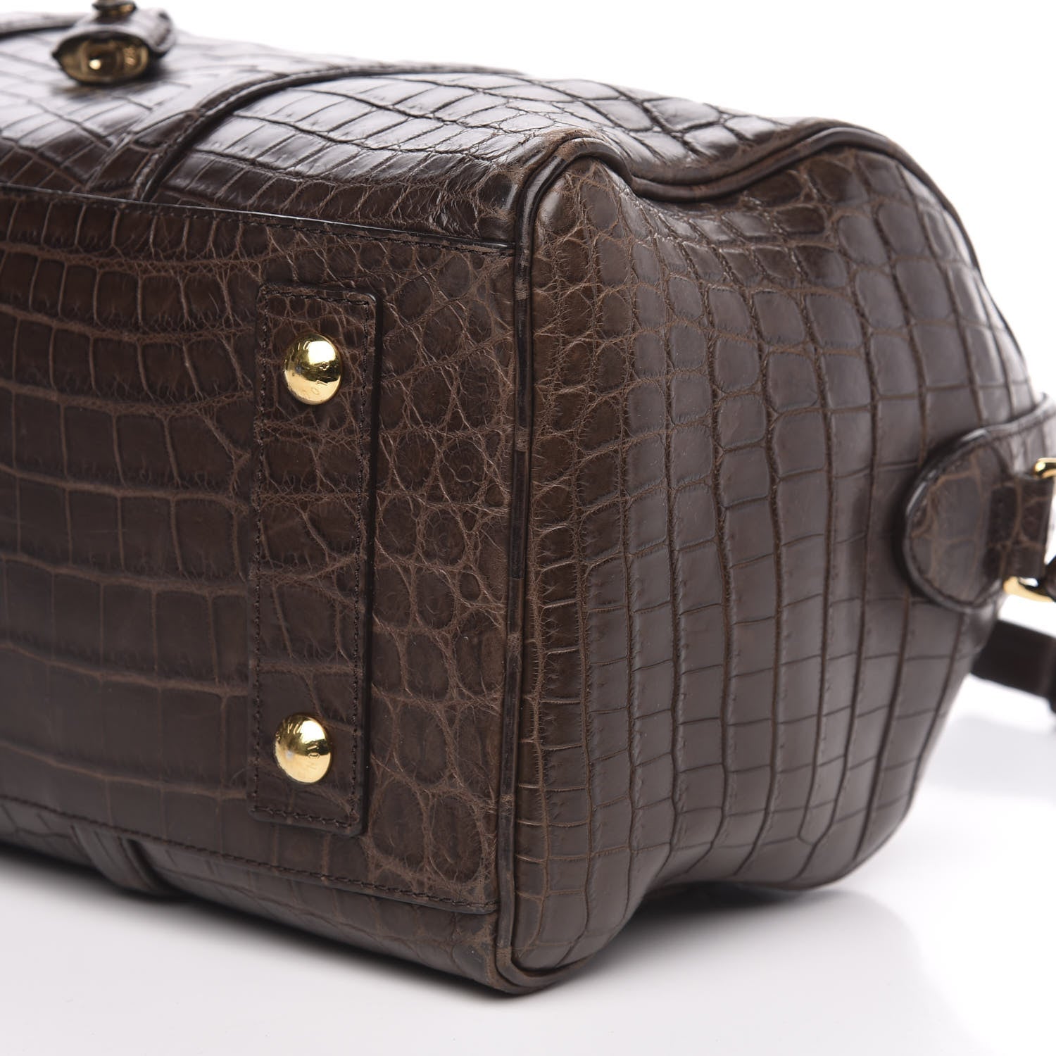 Louis Vuitton Matte Alligator SC Bag MM Chocolate 8 of 11