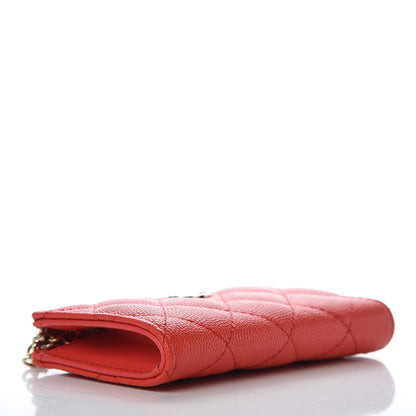 Chanel Caviar Quilted Key Holder Case Red 4 of 7