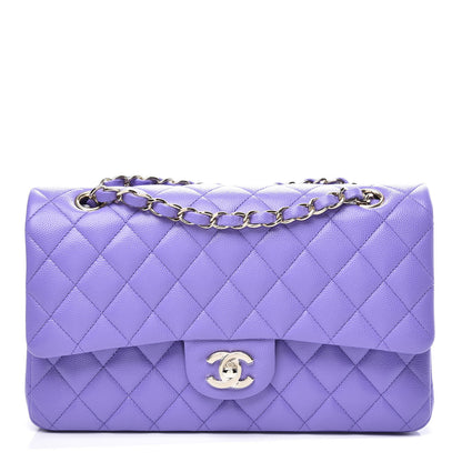 Chanel Caviar Quilted Medium Double Flap Purple 1 of 10
