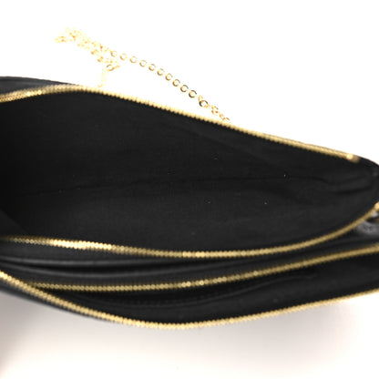 Louis Vuitton Empreinte Double Zip Pochette Black 5 of 9