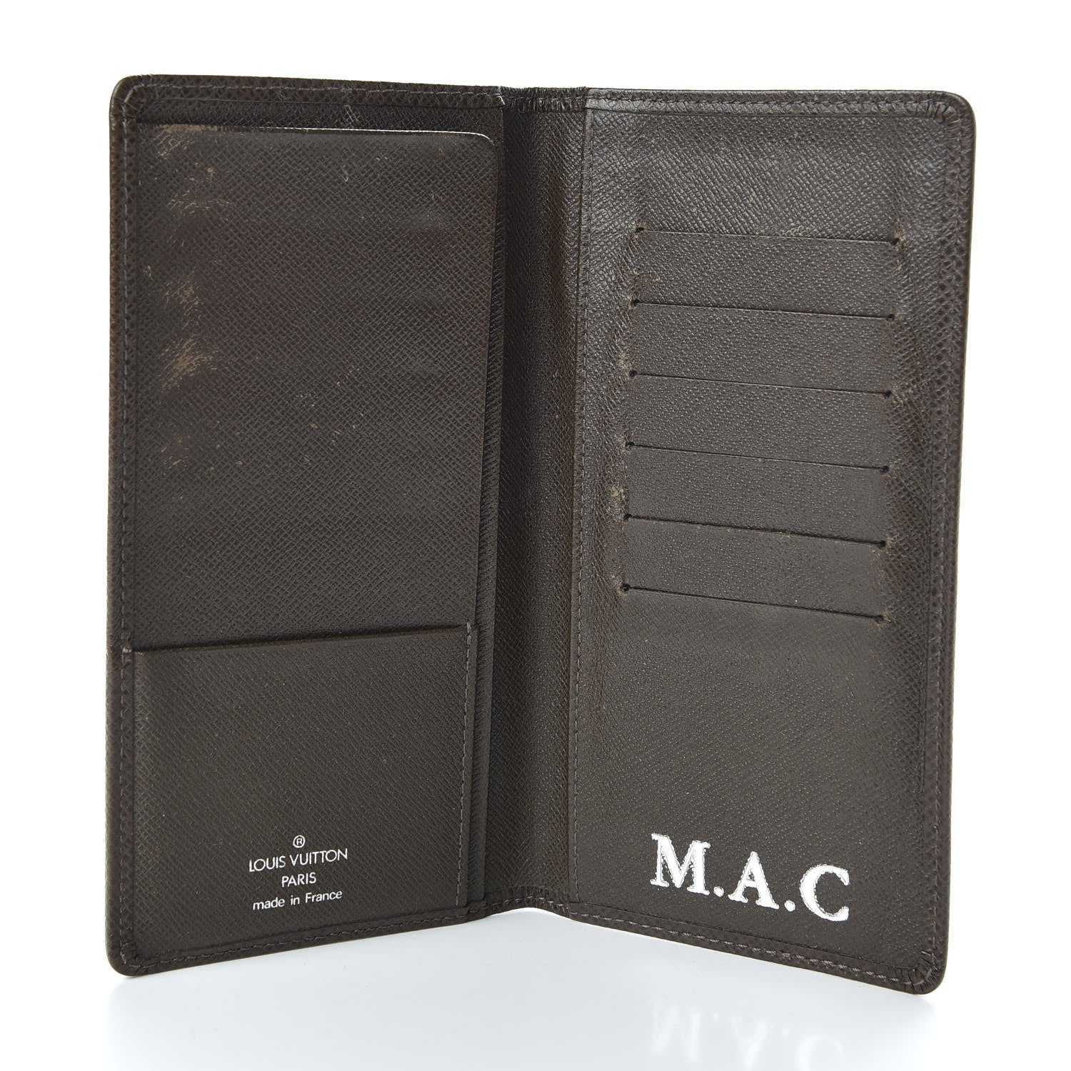 Louis Vuitton Taiga Porte Valeurs Organizer Wallet Grizzli 5 of 8