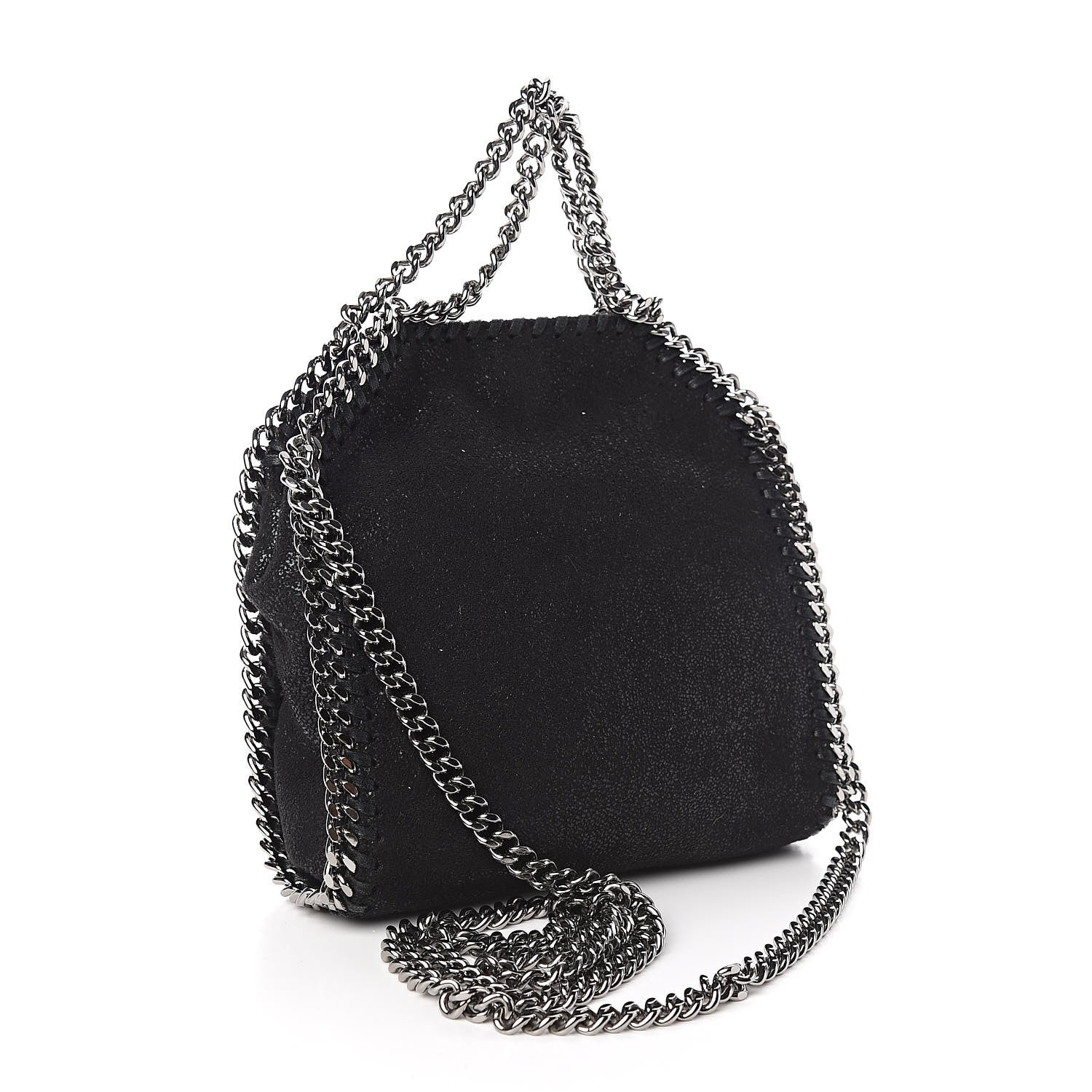 Stella McCartney Shaggy Deer Tiny Falabella Tote Black 3 of 9
