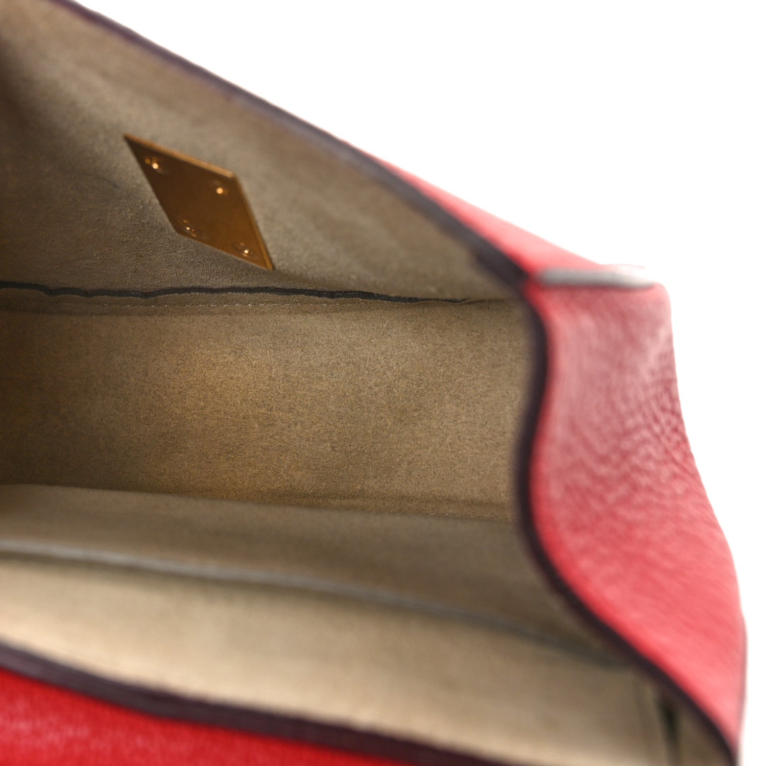 Chloe Grained Lambskin Mini Drew Shoulder Bag Plaid Red 5 of 9