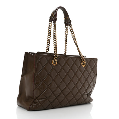 Chanel Calfskin Quilted Perfect Edge Tote Brown 3 of 17