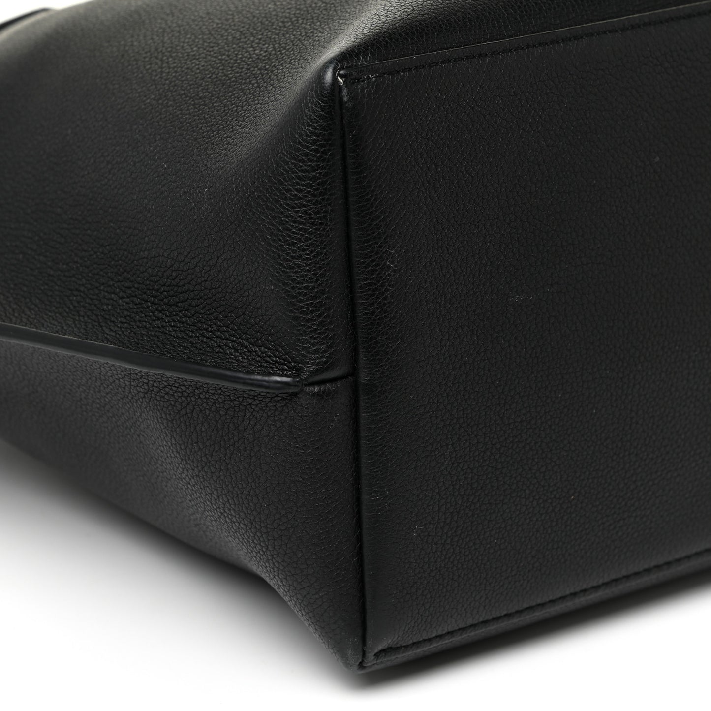 Calfskin Lockme Go Tote Black