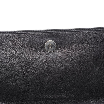 Balenciaga Agneau Giant 12 Gold Hardware Money Wallet Black 12 of 15