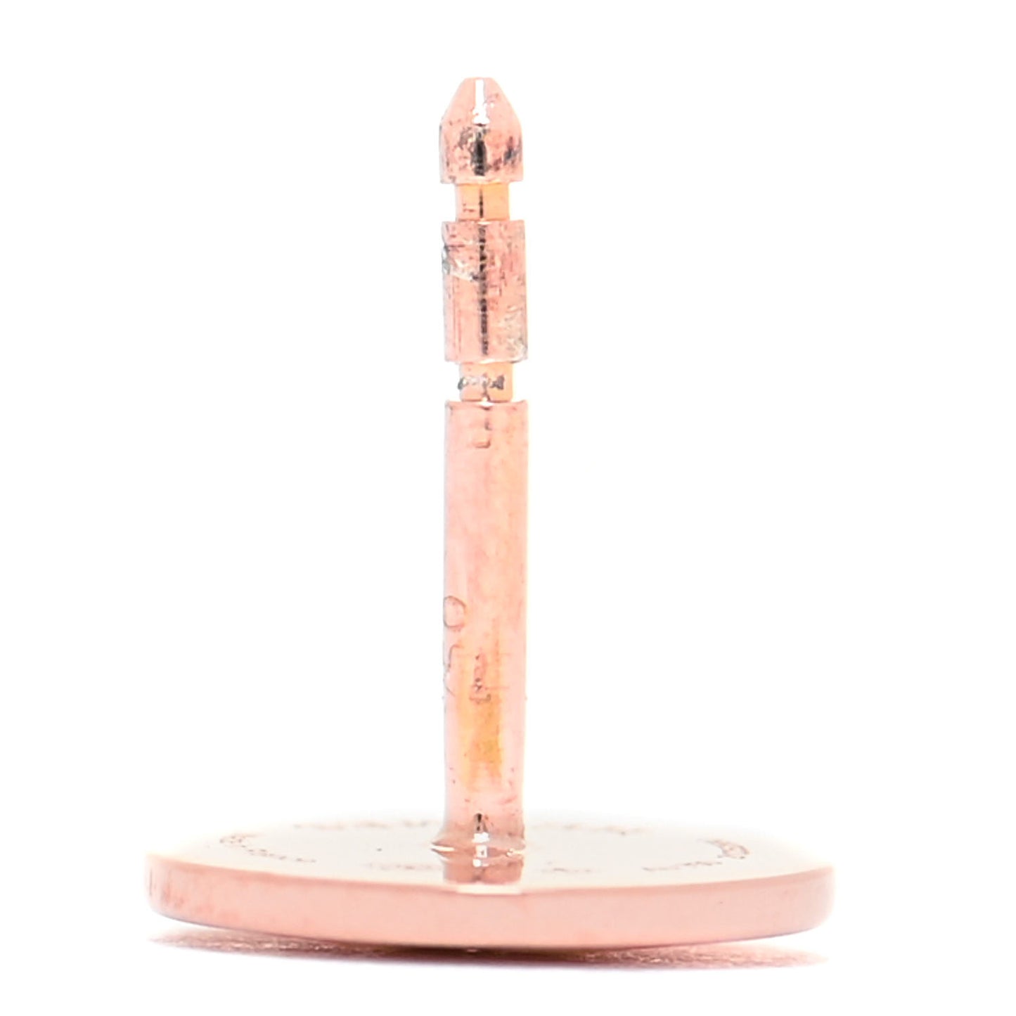 18K Rose Gold TPM Ex-Libris Stud Earrings