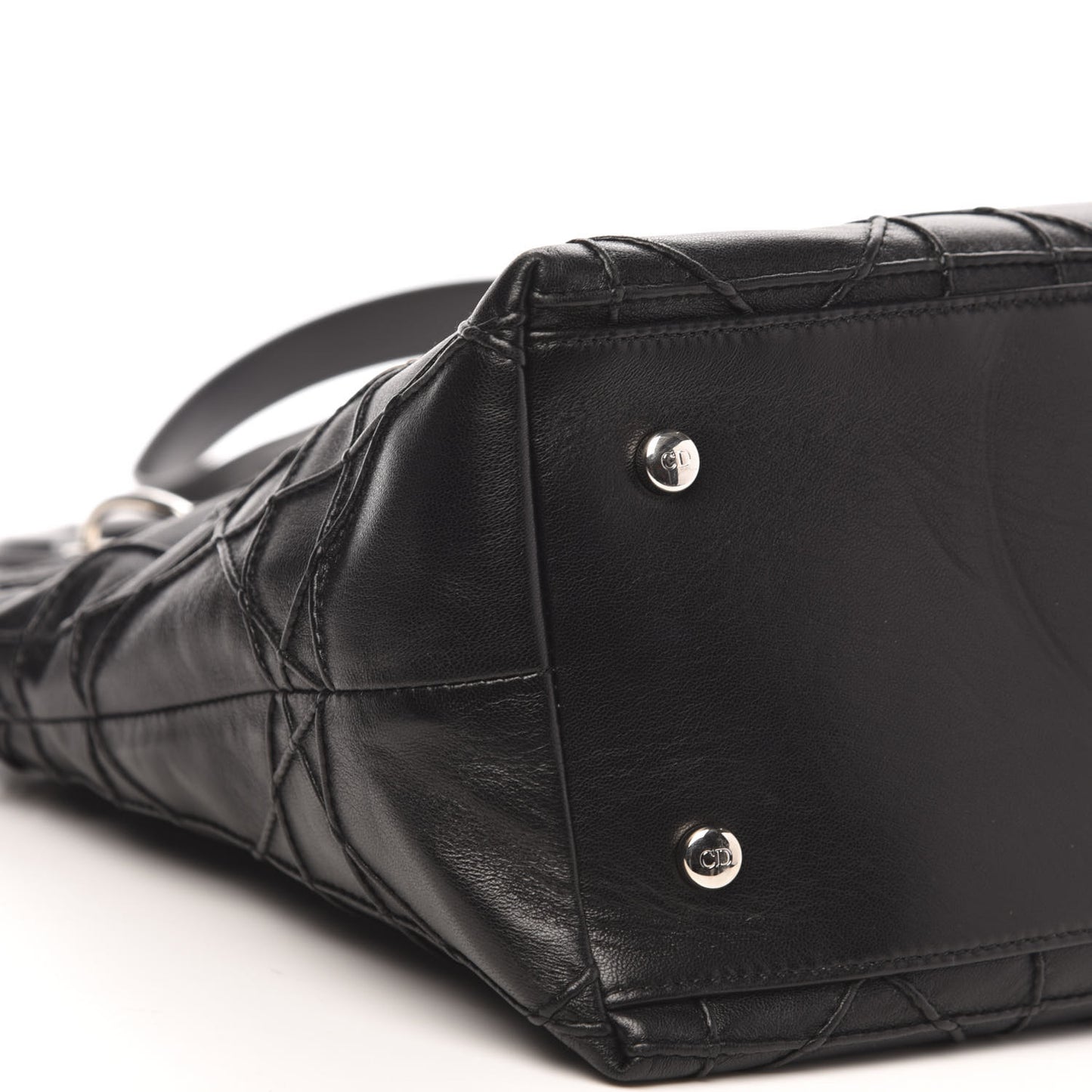 Lambskin Cannage Medium Granville Tote Black