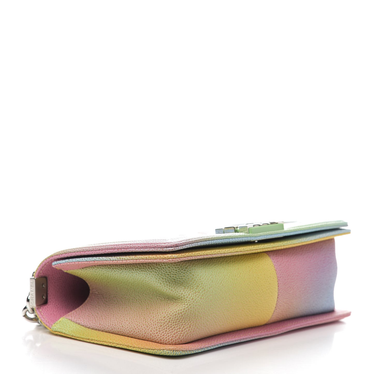Caviar Quilted Medium Rainbow Boy Flap Multicolor