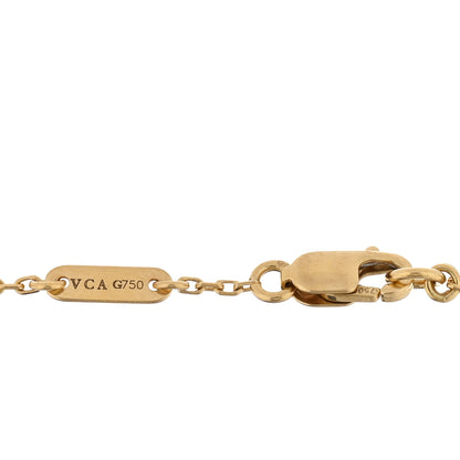 Van Cleef & Arpels 18K Yellow Gold Mother of Pearl Sweet Alhambra Bracelet 3 of 3