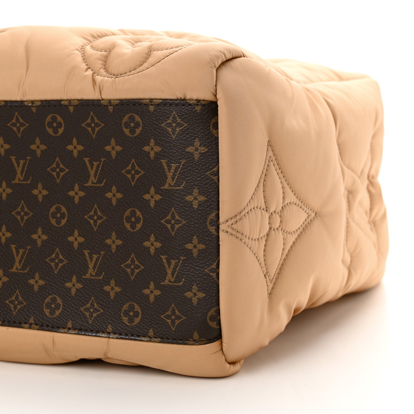 Econyl Monogram Pillow Giant Onthego GM Beige