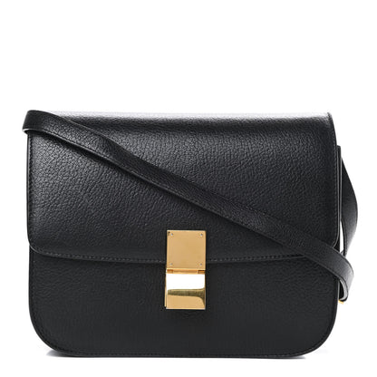 Celine Goatskin Medium Classic Box Flap Bag Black 1 of 13