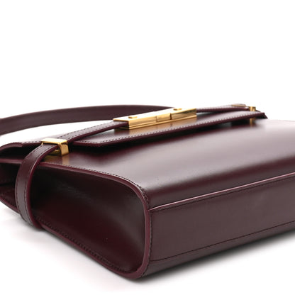 Saint Laurent Smooth Calfskin Small Manhattan Shoulder Bag Hot Wine 7 of 8