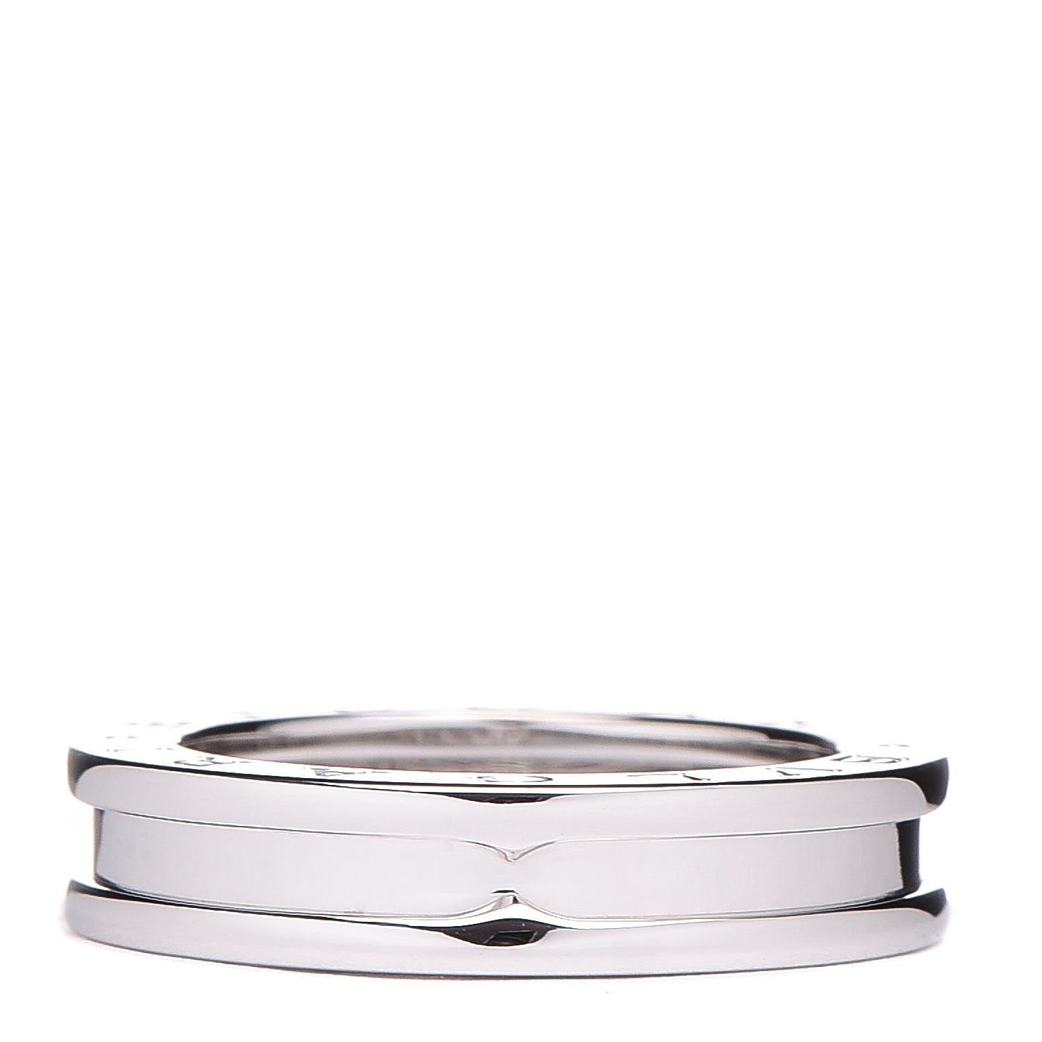 Tiffany BULGARI 18K White Gold B.Zero1 One-Band Ring 52 6 1 of 5