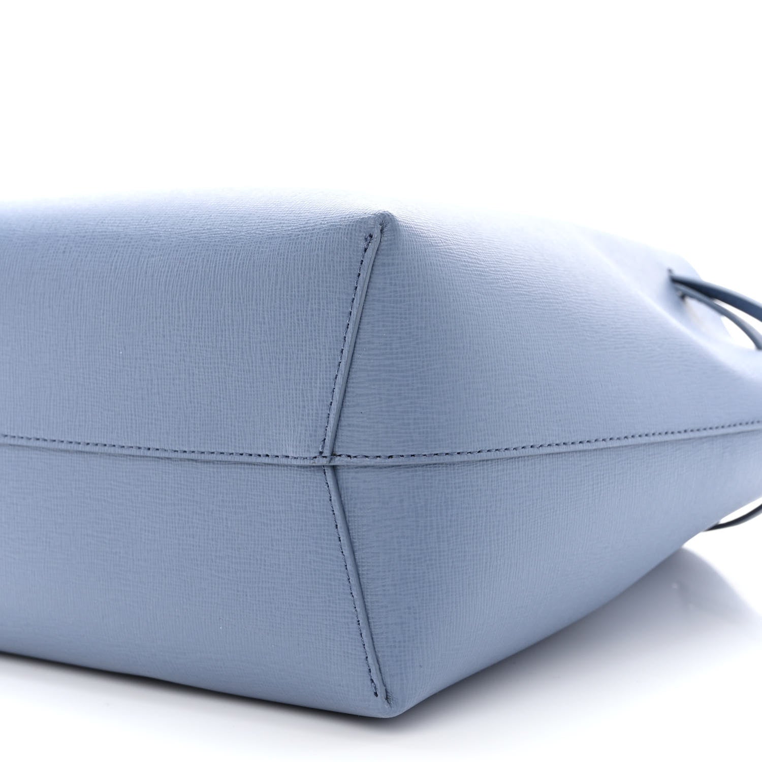 Mansur Gavriel Saffiano Mini Bucket Bag Blue 10 of 10