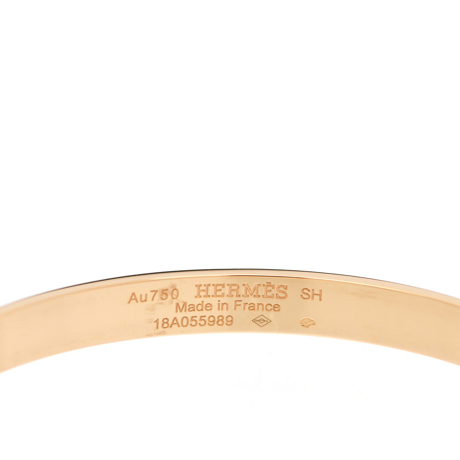 Hermes 18K Yellow Gold PM Collier De Chien Bracelet SH 3 of 3