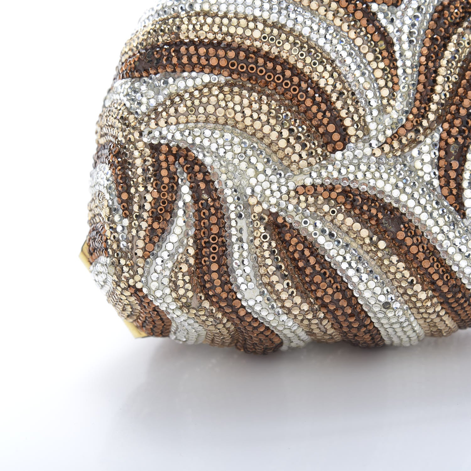 Judith Leiber Swarovski Crystal Lion King Minaudiere Clutch Silver Multicolor 14 of 15