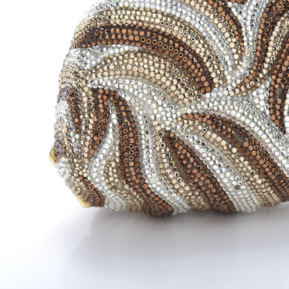 Judith Leiber Swarovski Crystal Lion King Minaudiere Clutch Silver Multicolor 14 of 15