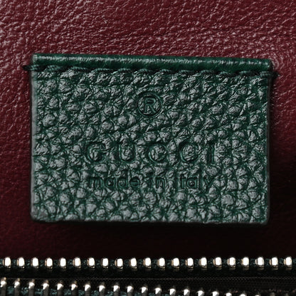 Gucci Grainy Calfskin Small Zumi Top Handle Bag Vintage Green 7 of 11
