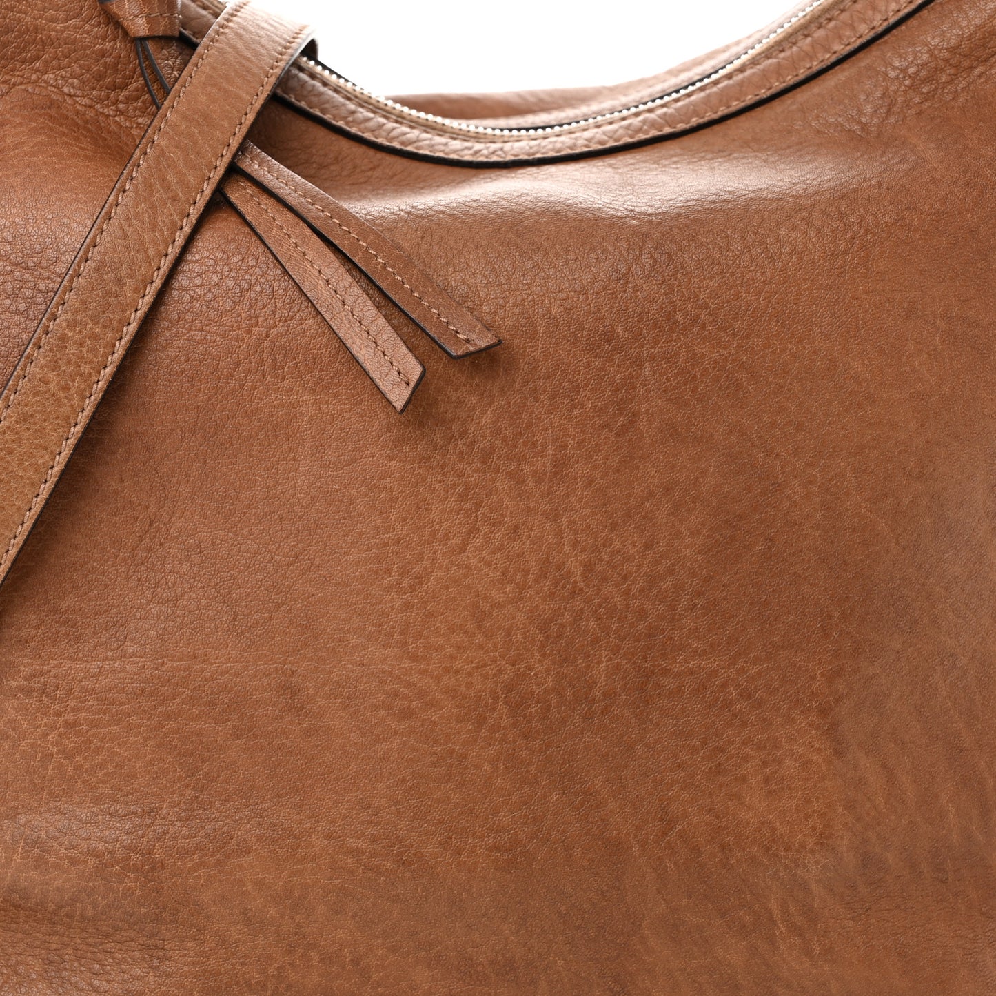Pebbled Calfskin Small Miss GG Hobo Old Naturale