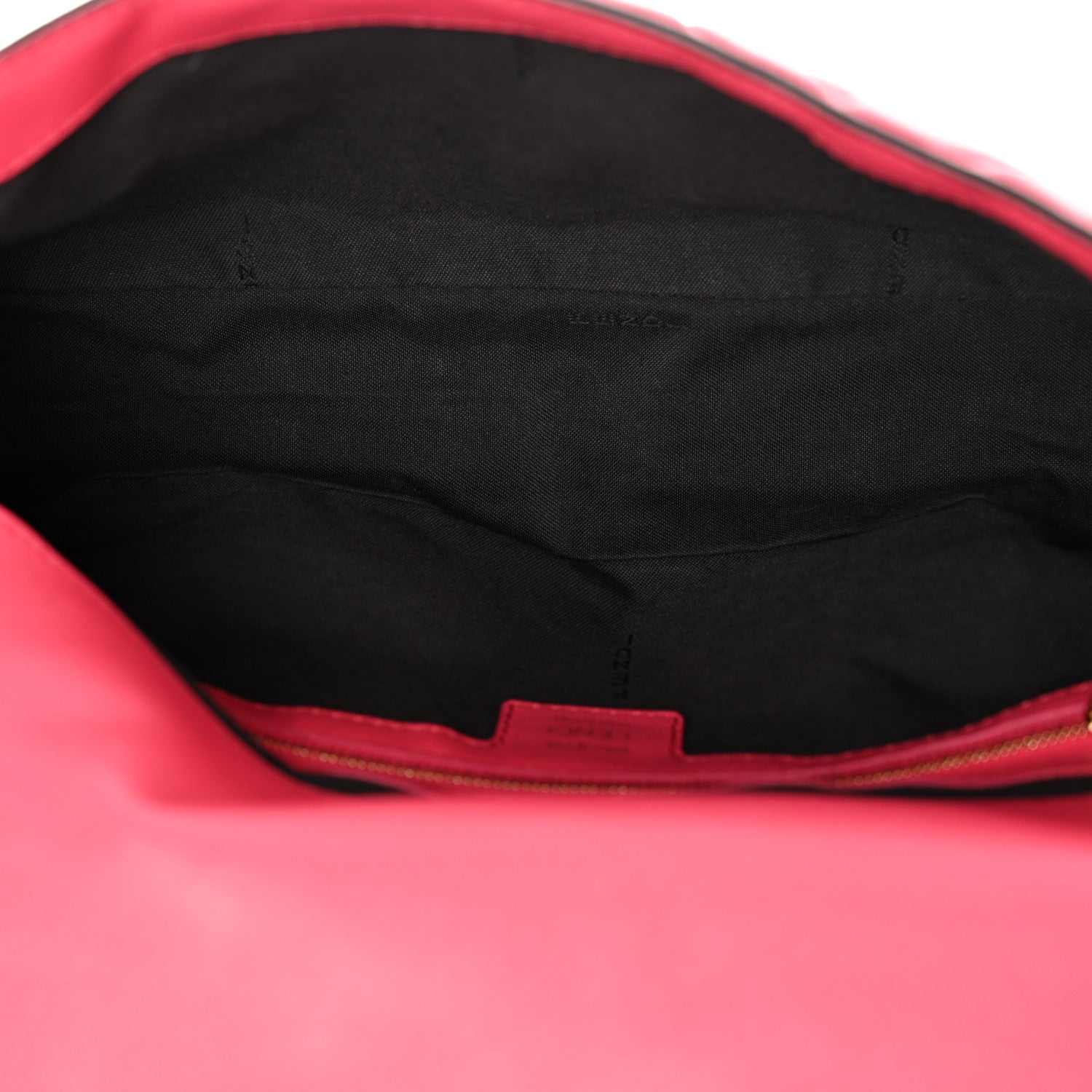 Fendi Nappa FF 1974 Embossed Baguette Rosa Fluo 4 of 10