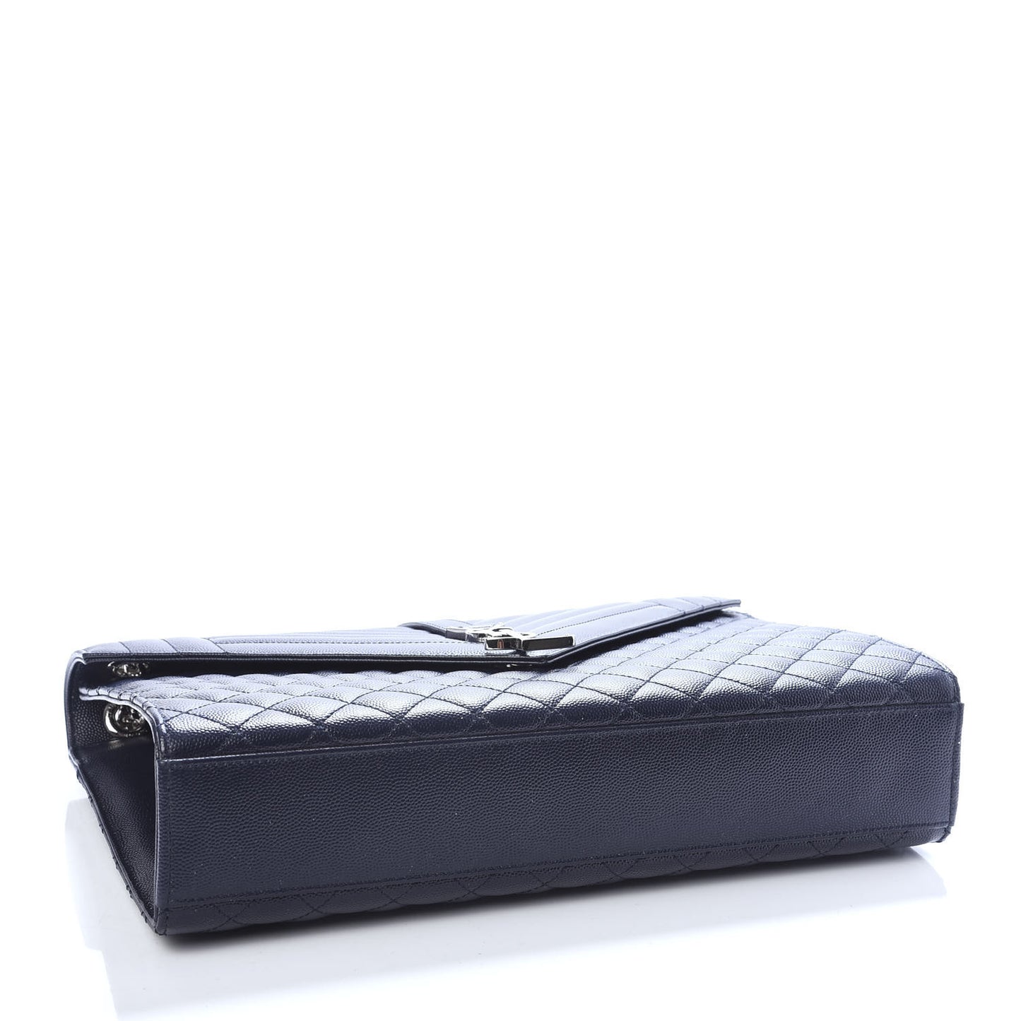 Grain De Poudre Large Tri-Quilt Monogram Satchel Deep Marine