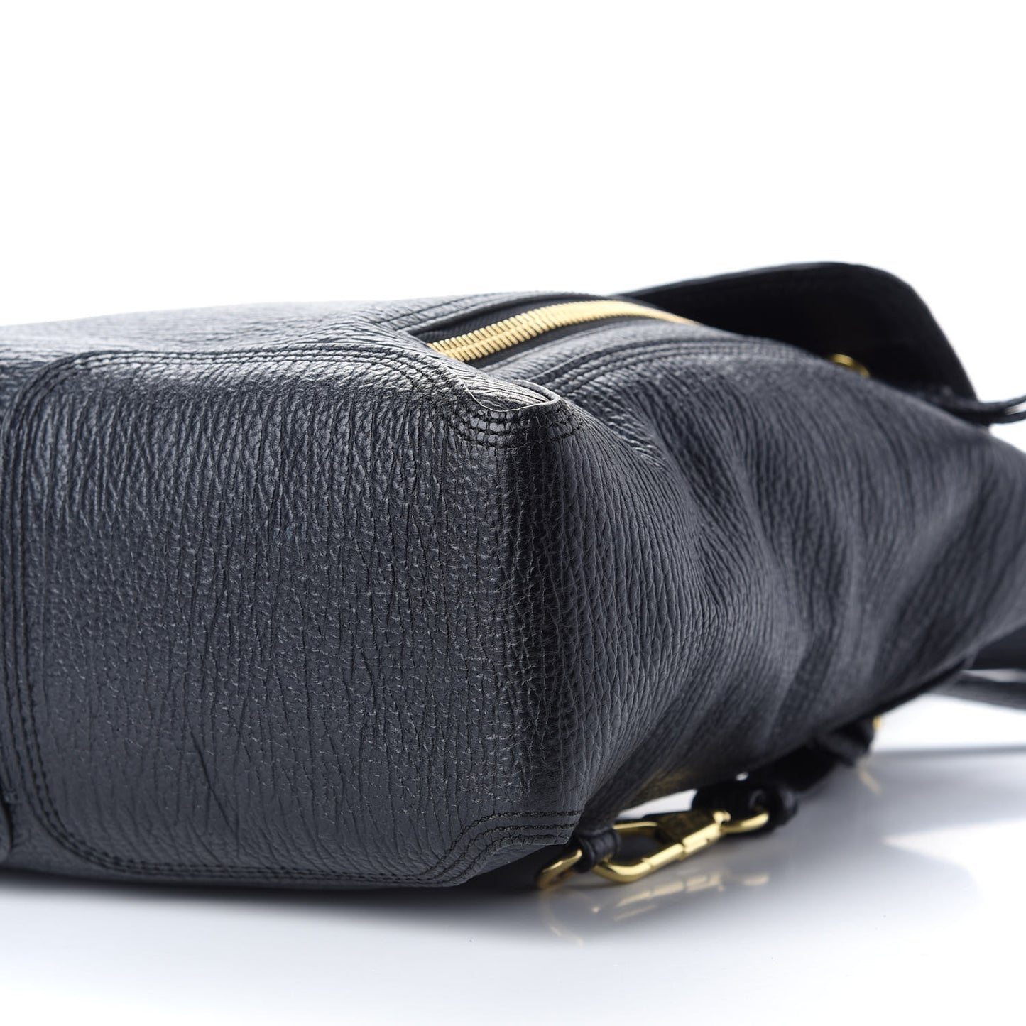 Textured Calfskin Pashli Backpack Black