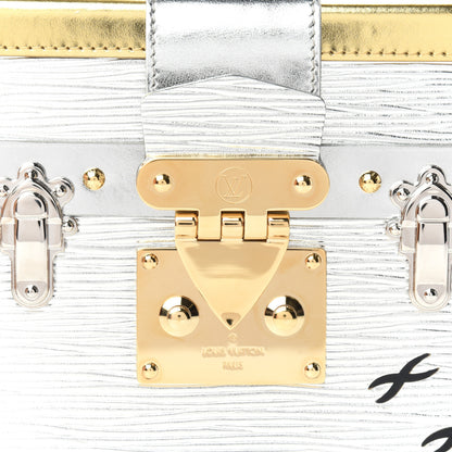 Louis Vuitton Metallic Epi Petite Malle Silver 9 of 10
