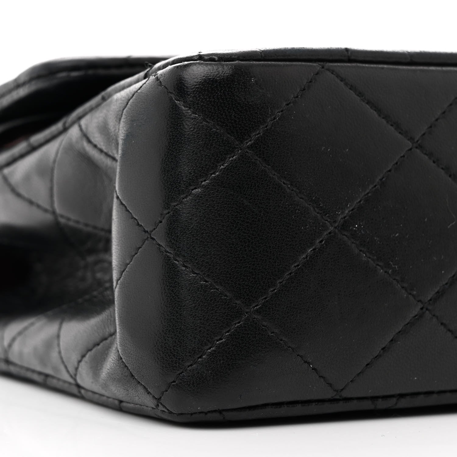 Chanel Lambskin Quilted Medium Double Flap Navy 10 of 12
