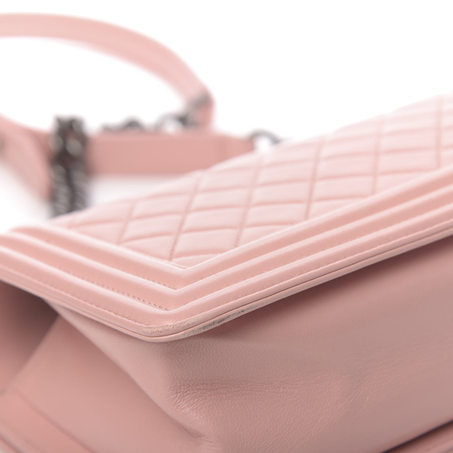 Chanel Lambskin Quilted Medium Boy Flap Light Pink 11 of 12