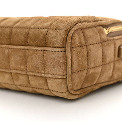 Saint Laurent Suede Calfskin Mini Quilted Monogram Camera Bag Golden Leaf 10 of 10