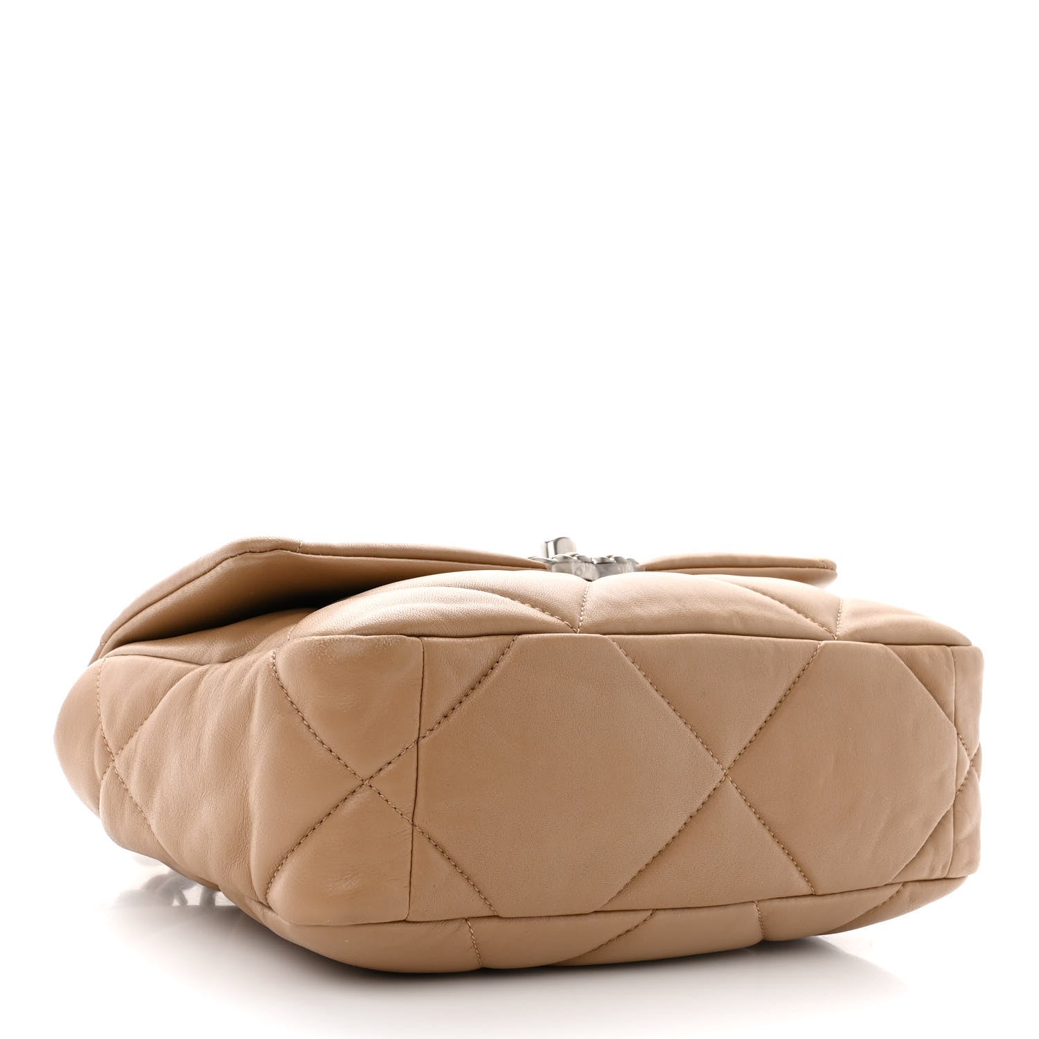 Chanel Lambskin Quilted Medium Chanel 19 Flap Dark Beige 4 of 10