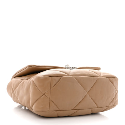 Chanel Lambskin Quilted Medium Chanel 19 Flap Dark Beige 4 of 10