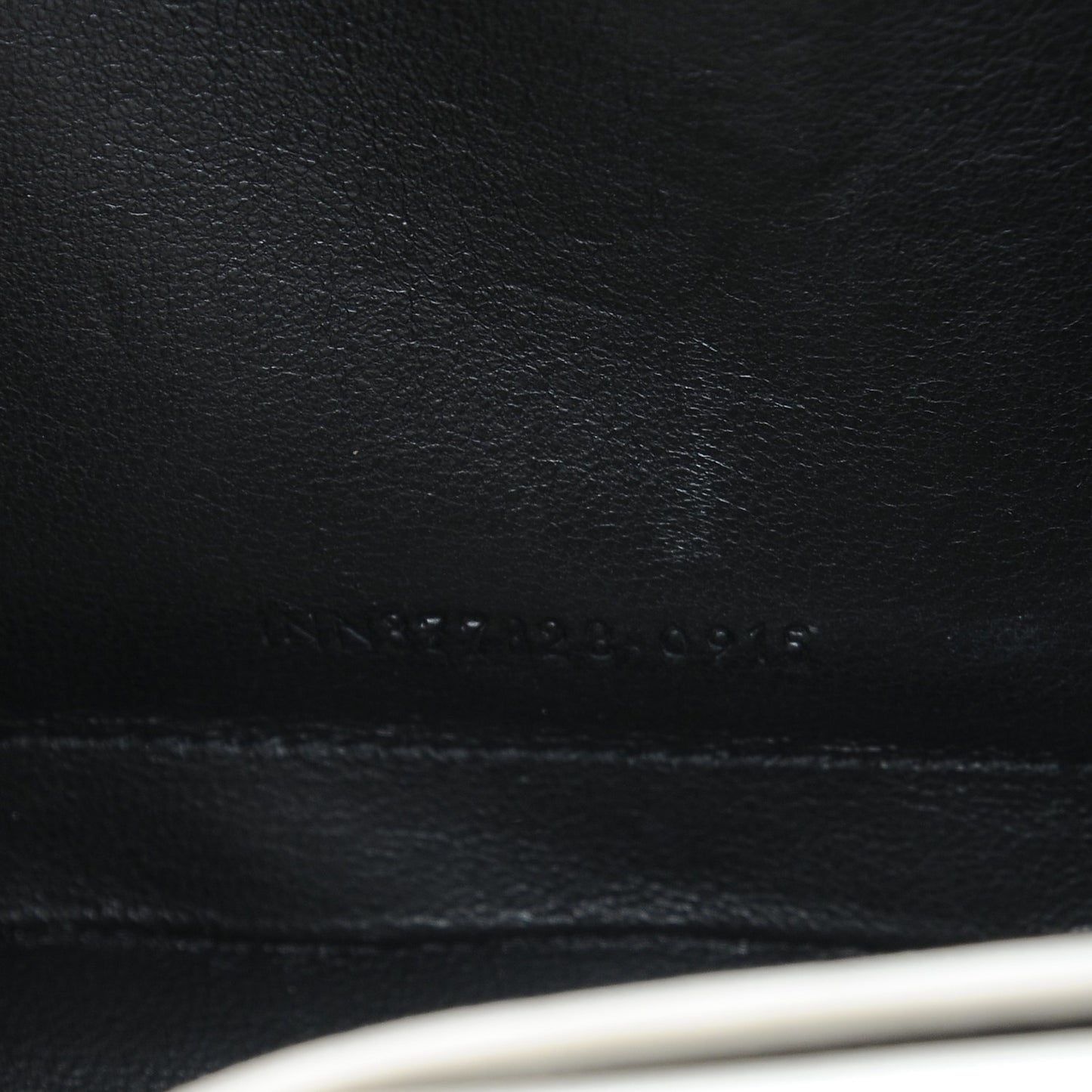 Grain De Poudre Matelasse Chevron Monogram Chain Wallet White