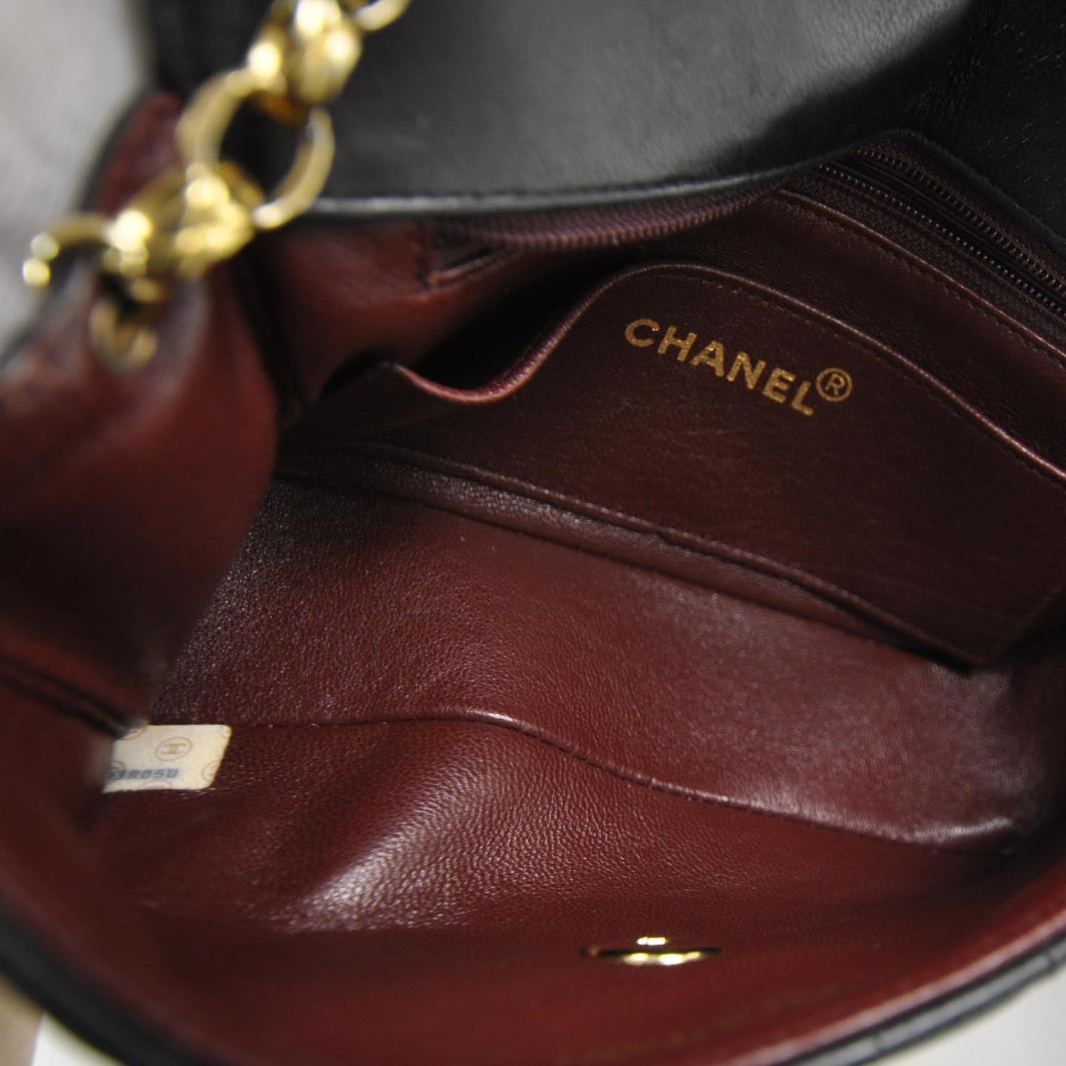 Chanel Lambskin Quilted Mini Flap Black 6 of 10