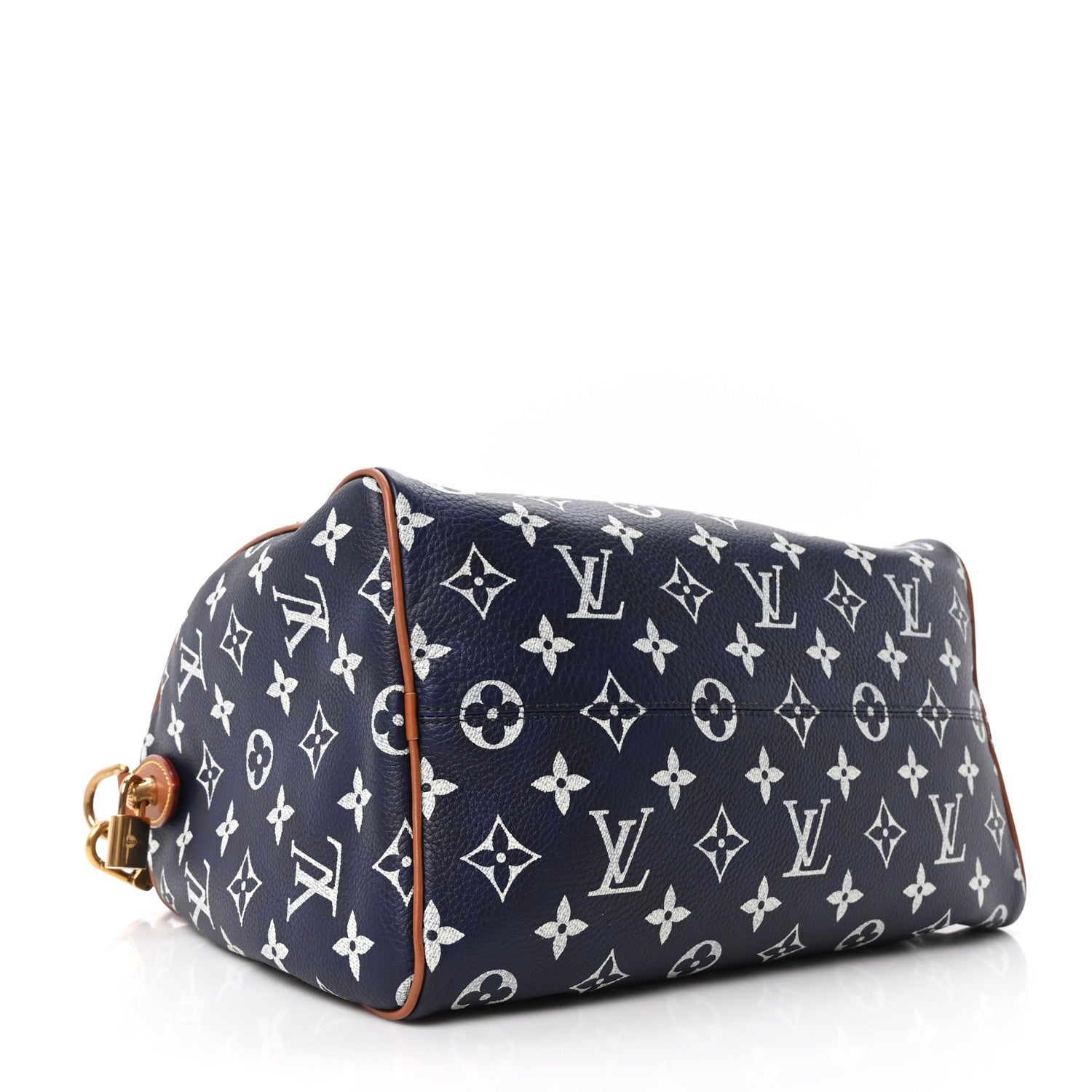 Louis Vuitton Calfskin Monogram Speedy P9 Bandouliere 30 Indigo 9 of 11