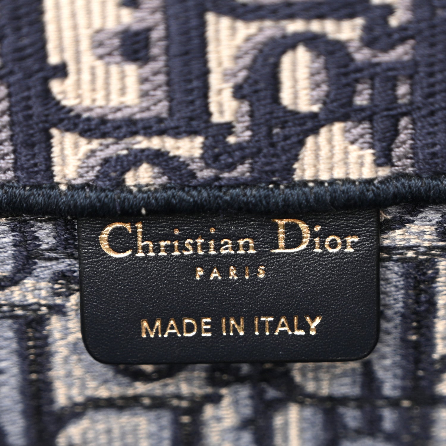 Christian Dior Oblique Medium Book Tote Blue Multicolor 6 of 12