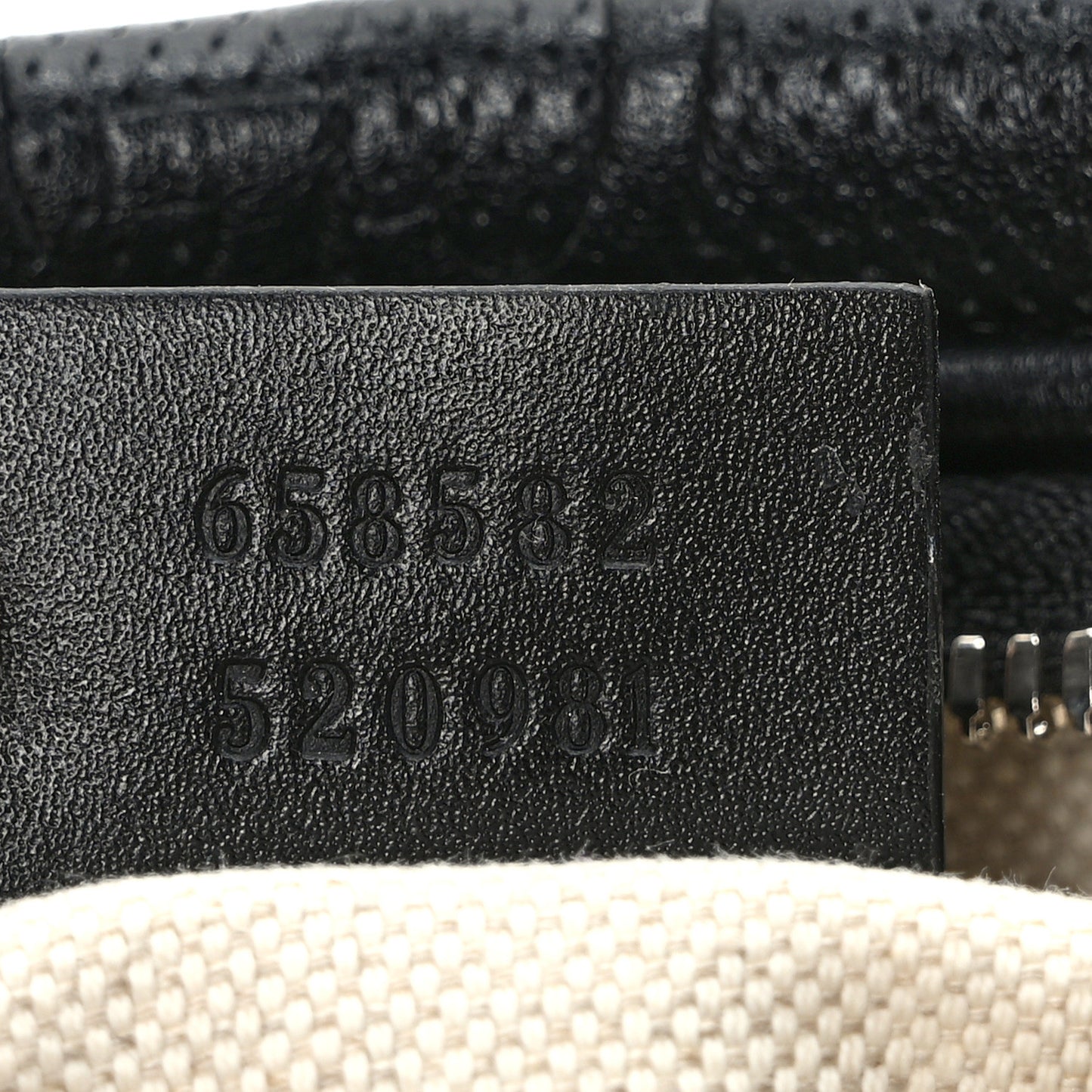 Calfskin GG Tennis Embossed Belt Bag Black
