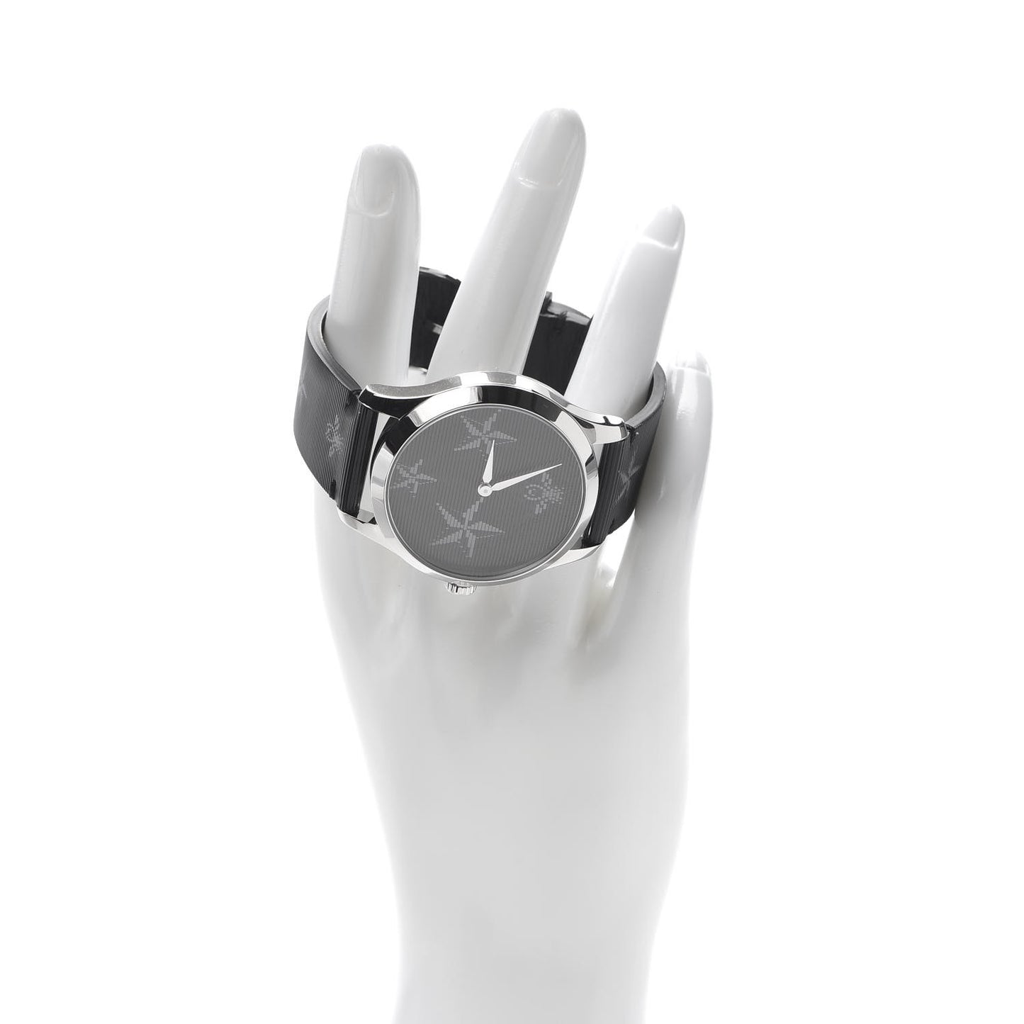 Stainless Steel Calfskin 38mm G-Timeless Bee Star Hologram Quartz Watch Black