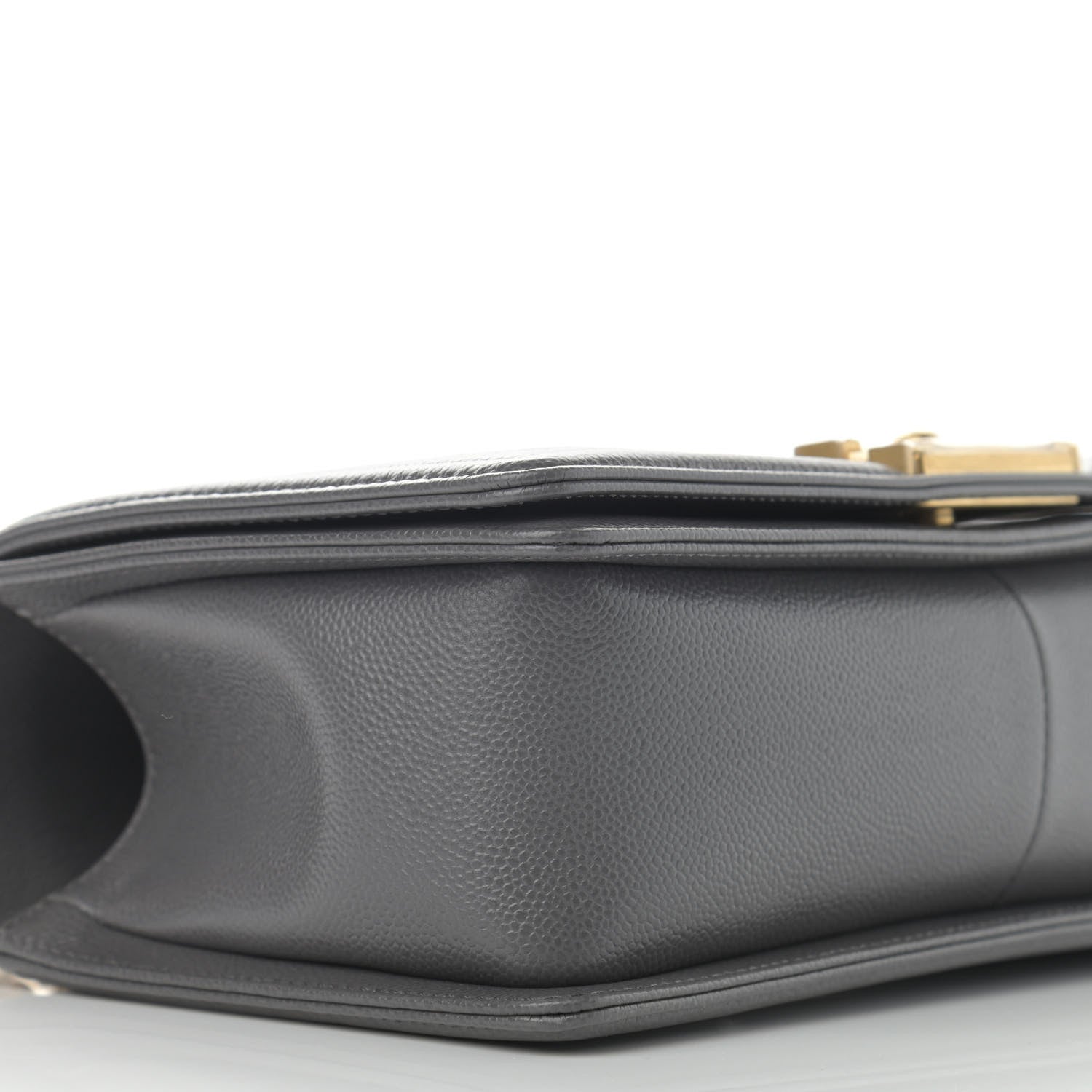 Chanel Caviar Quilted Medium Boy Flap Dark Grey 9 of 11