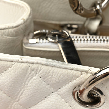 Chanel Caviar Quilted Grand Shopping Tote GST White 22 of 24