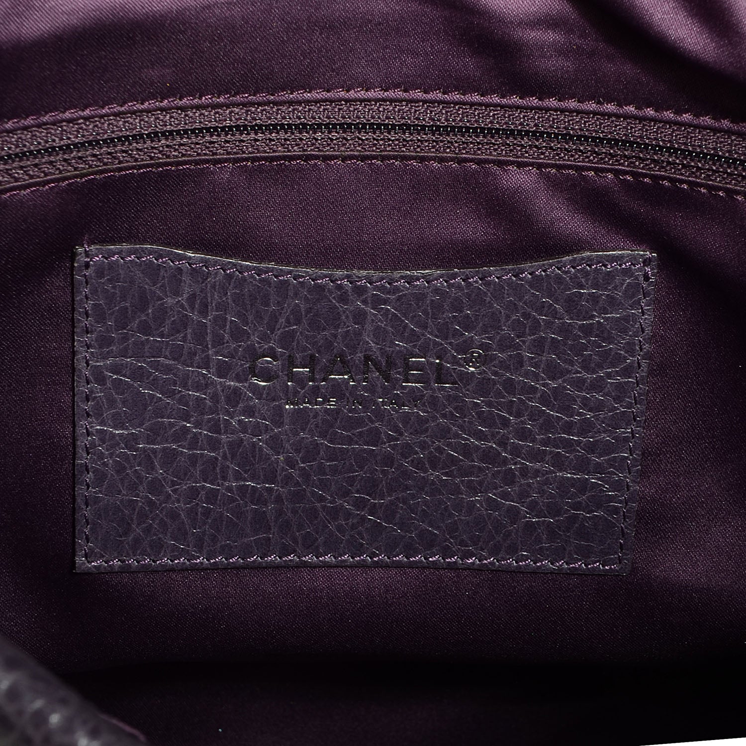 Chanel Glazed Calfskin On The Road XL Flap Purple 6 of 7