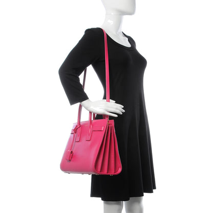 Saint Laurent Calfskin Small Sac De Jour Bubblegum 2 of 7