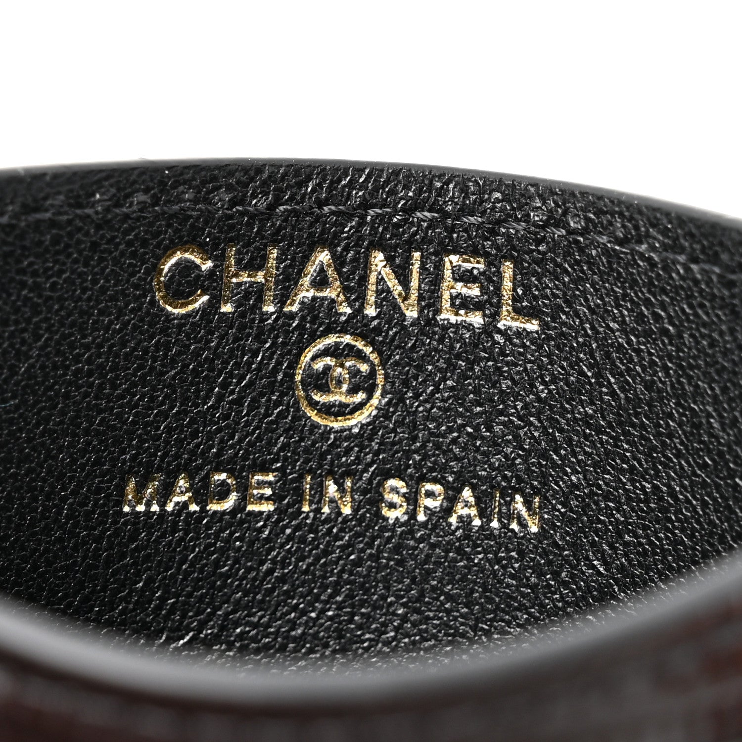 Chanel Calfskin Lizard Embossed Crococo Card Holder Black 6 of 8