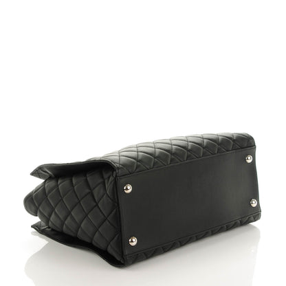 Chanel Calfskin Quilted Chic and Soft Large Shopping Tote Black 4 of 7